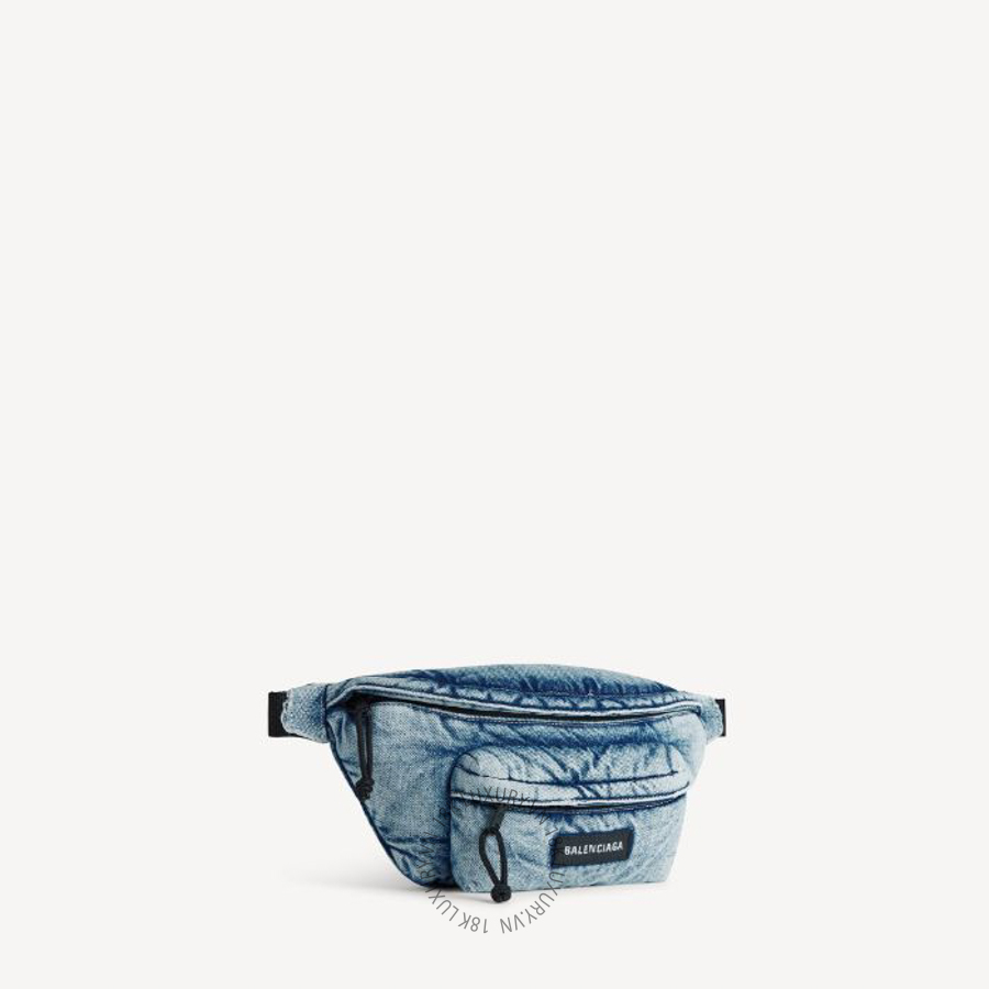 Túi Bao Tử Balenciaga Men's Explorer Beltpack in Faded Blue 7558032AAHB4652 BCA101