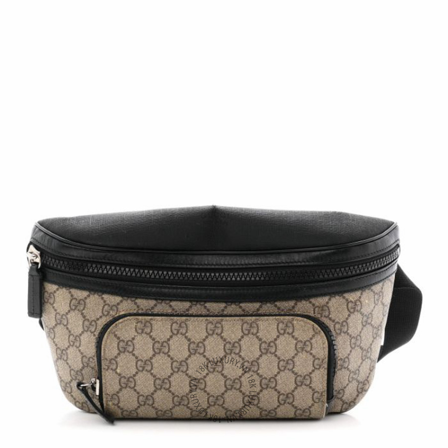 Túi bao tử Gucci GG Supreme Monogram Belt Bag Black NFPG584