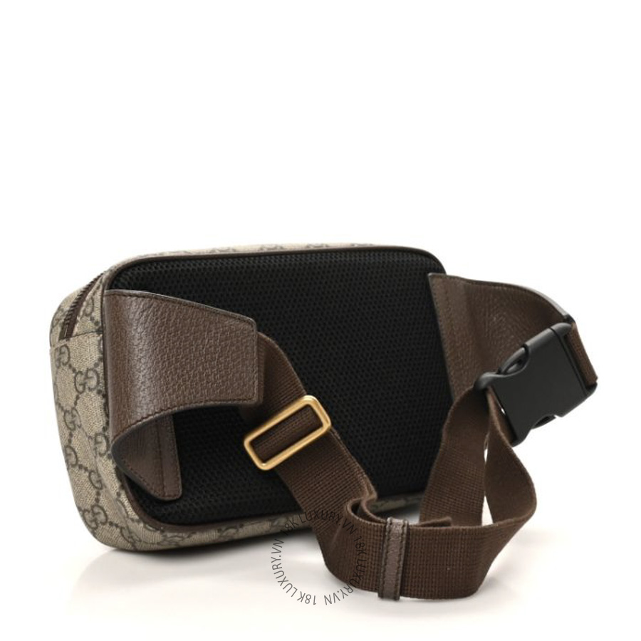 Túi Bao Tử Gucci Soft GG Supreme Monogram Medium Ophidia Belt Bag Dark Brown GDCB259