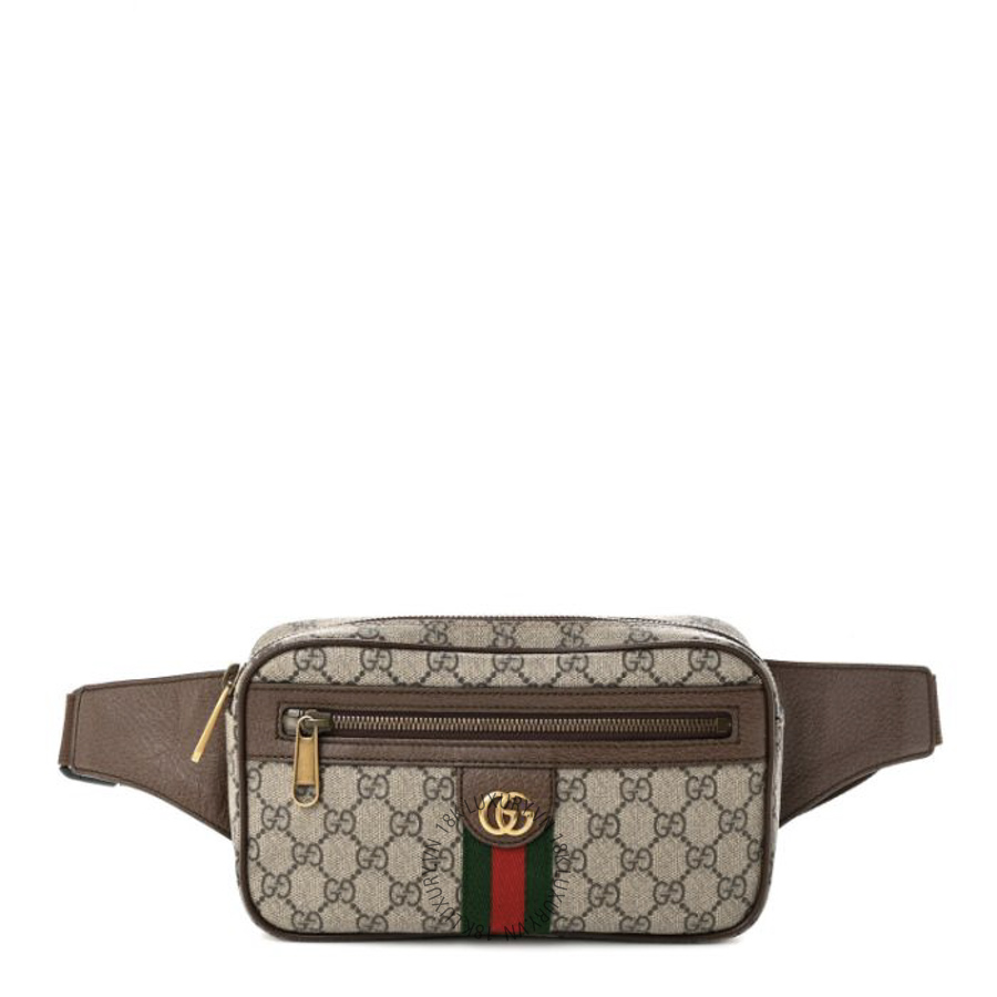 Túi Bao Tử Gucci Soft GG Supreme Monogram Medium Ophidia Belt Bag Dark Brown GDCB541