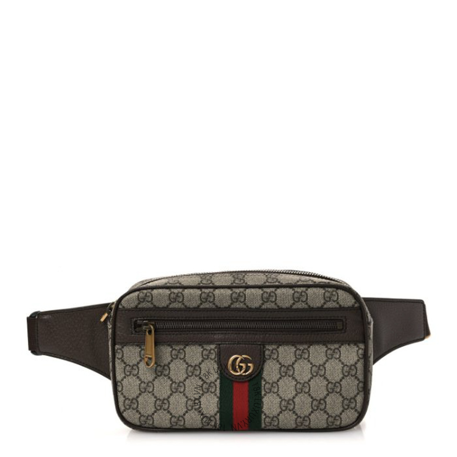 Túi Bao Tử Gucci Soft GG Supreme Monogram Medium Ophidia Belt Bag Dark Brown GDCB552