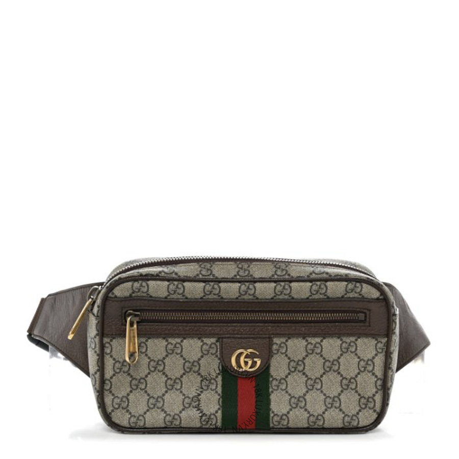 Túi Bao Tử Gucci Soft GG Supreme Monogram Medium Ophidia Belt Bag Dark Brown GDCB649