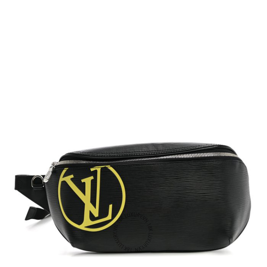 Túi Bao Tử Louis Vuitton Epi Bumbag Black Yellow NSBD873