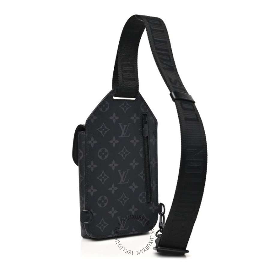 Túi Bao Tử Louis Vuitton Monogram Eclipse Saumur Slingbag Black MNGR229