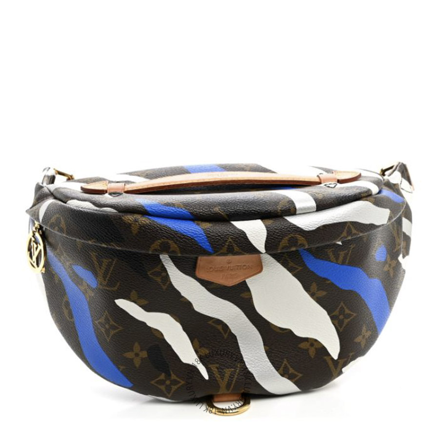 Túi Bao Tử Louis Vuitton x LOL Monogram Bumbag Blue Silver NSBD030
