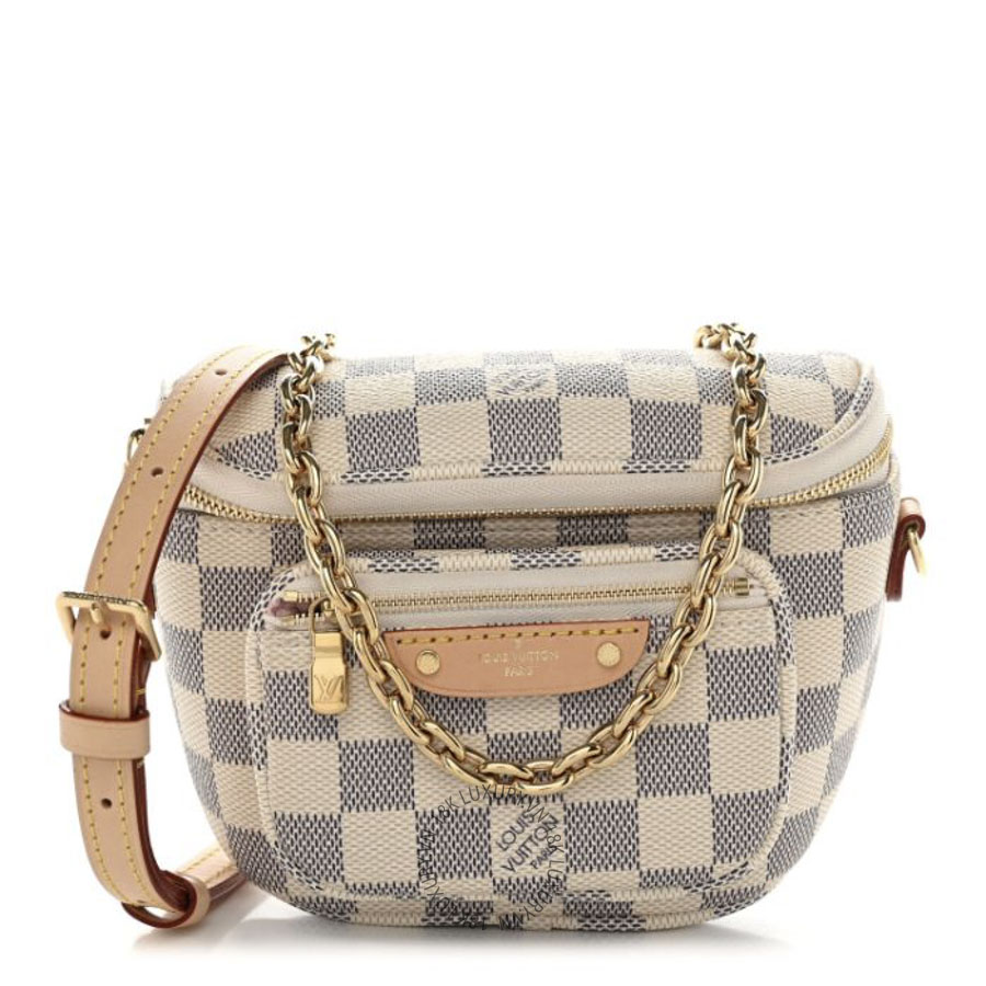 Túi Bao Tử Nữ Louis Vuitton Damier Azur Mini Bumbag NSBD225