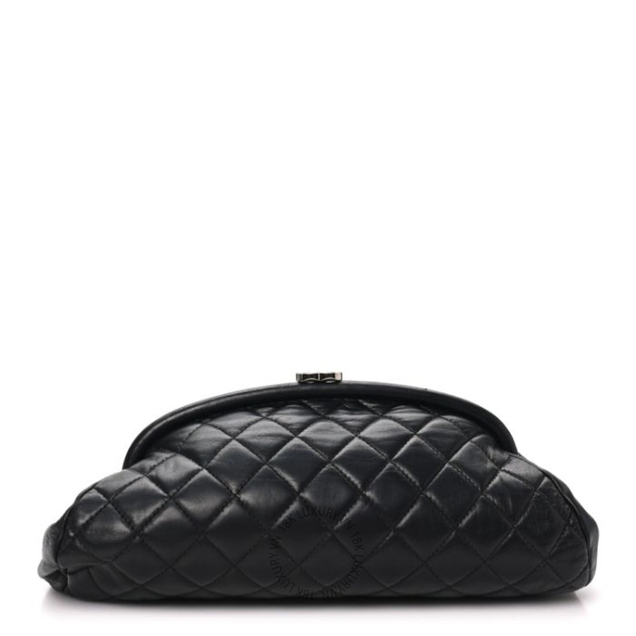 Túi cầm tay Chanel Lambskin Quilted Timeless Clutch Black FPTC876
