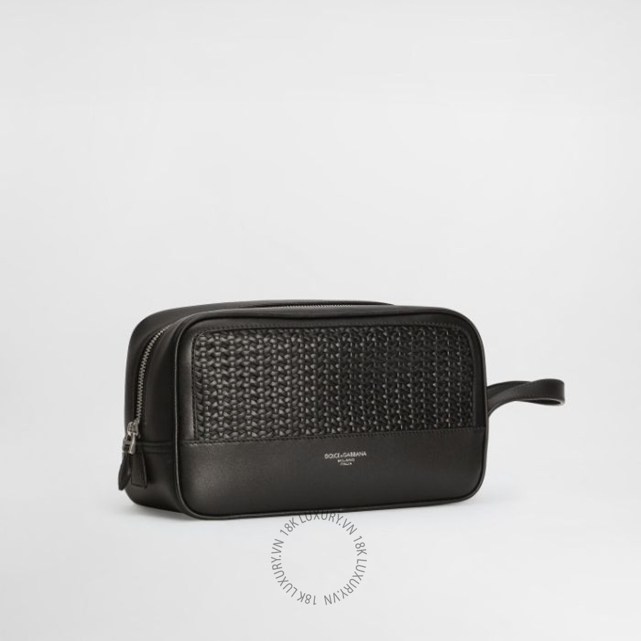 Túi cầm tay Dolce Gabbana Woven plongé calfskin necessaire BT3310AN4198B956 NTDL143