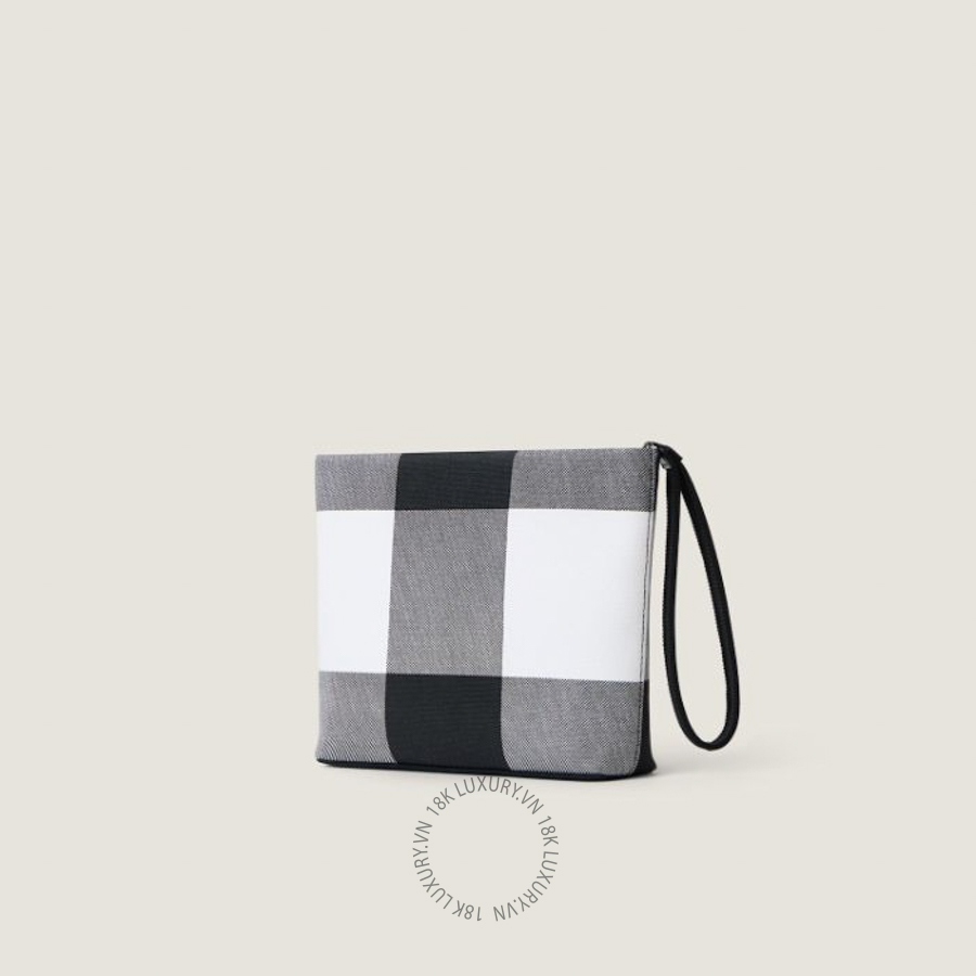 Túi Cầm Tay Givenchy pouch in checked canvas BB60PNB2JF-027 CVT042