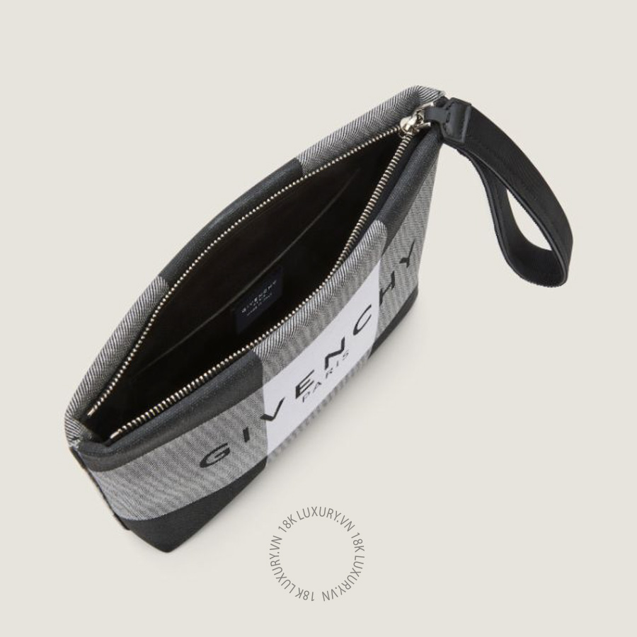 Túi Cầm Tay Givenchy pouch in checked canvas BB60PNB2JF-027 CVT042 8 Túi Cầm Tay Givenchy pouch in checked canvas BB60PNB2JF-027 CVT042