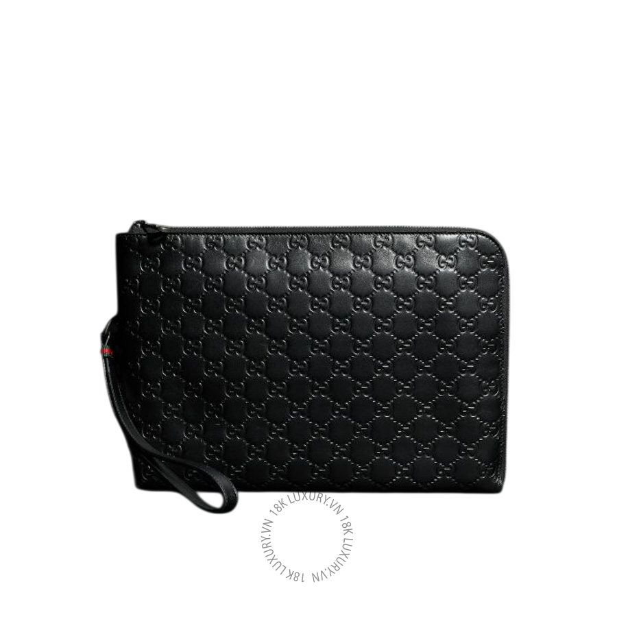 Túi Cầm Tay Gucci GG Emblem medium pouch 850223 AAFOK 1053 GFD408