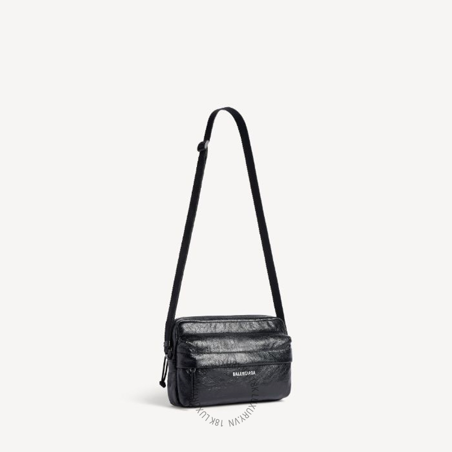 Túi Đeo Chéo Balenciaga Men's Explorer Camera Bag in Black 8455921VG871000 BCA019