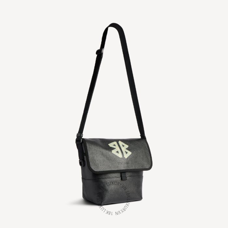 Túi Đeo Chéo Balenciaga Men's Explorer Messenger Bag Small in Black 6202592ABNE1000 BCA099