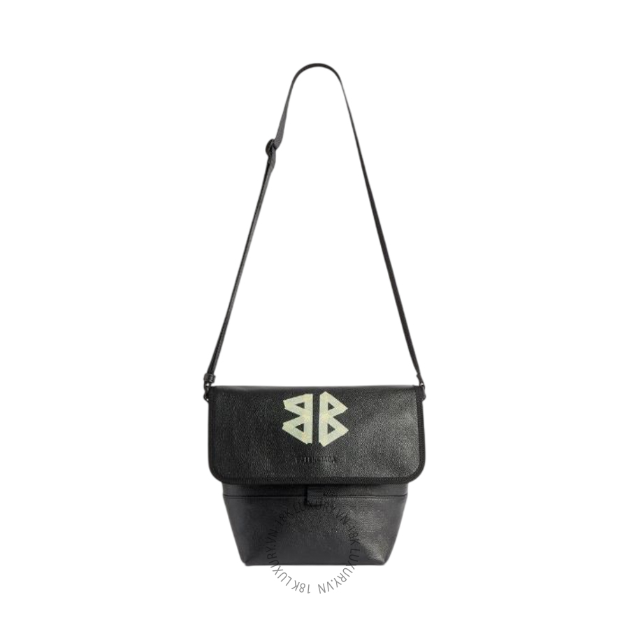 Túi Đeo Chéo Balenciaga Men's Explorer Messenger Bag Small in Black 6202592ABNE1000 BCA099