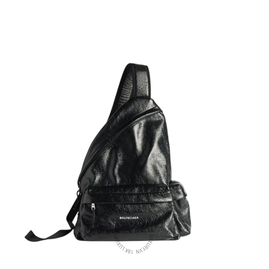 Túi Đeo Chéo Balenciaga Men's Explorer Sling Backpack in Black 8532551VG7X1090 BCA014