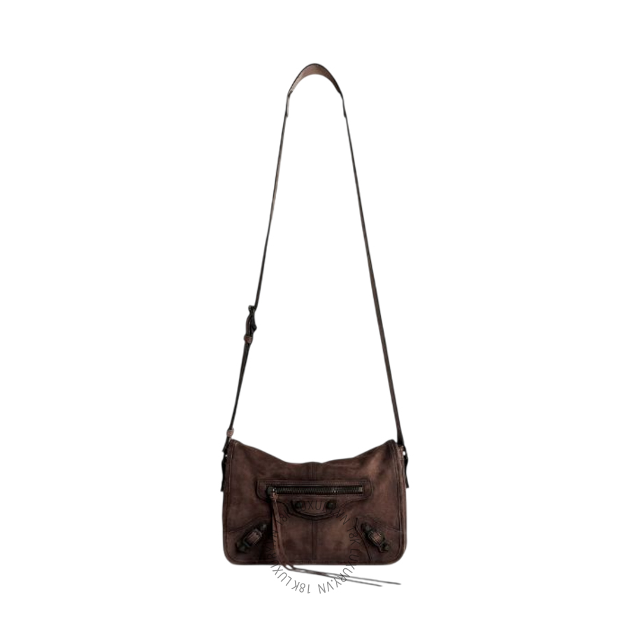 Túi Đeo Chéo Balenciaga Men's Le City Flap Messenger Bag Small in Light Espresso 8731732ACL32308 BCA042