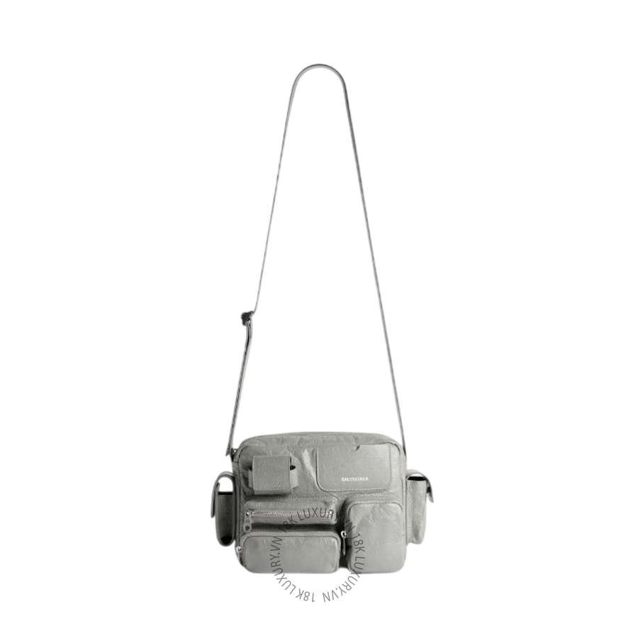 Túi Đeo Chéo Balenciaga Men's Superbusy Camera Bag in Grey 829068210C81108 BCA059