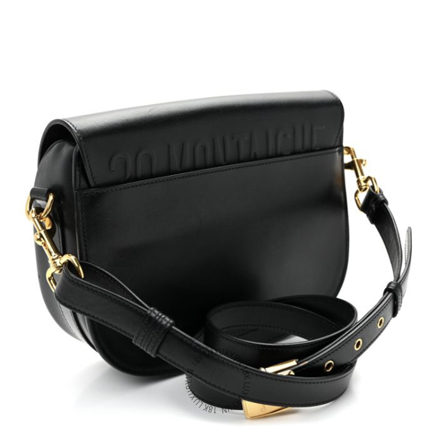 Túi Đeo Chéo Christian Dior Box Calfskin Medium Bobby Flap Black SPSS060