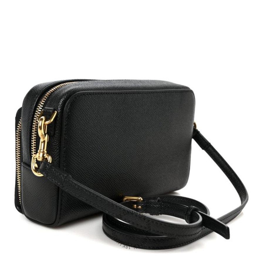 Túi Đeo Chéo Christian Dior Grained Calfskin Caro Double Pouch Black SPSS117