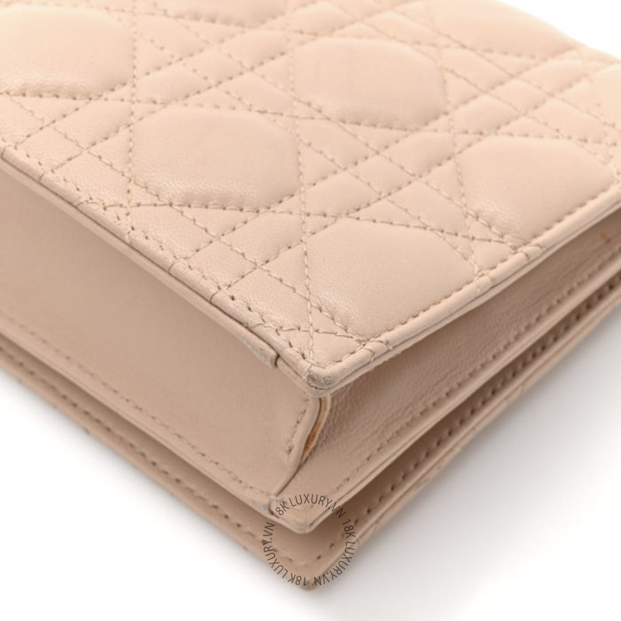 Túi Đeo Chéo Christian Dior Lambskin Cannage Lady Dior Convertible Clutch Pink SPSS156 32 Túi Đeo Chéo Christian Dior Lambskin Cannage Lady Dior Convertible Clutch Pink SPSS156