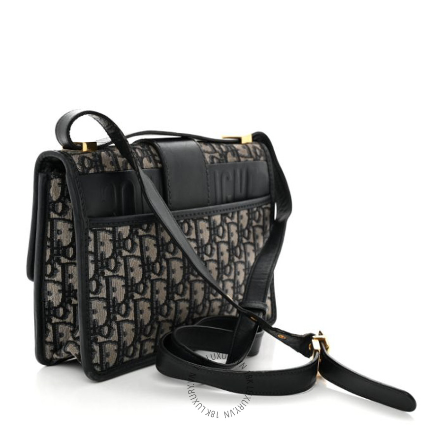 Túi Đeo Chéo Christian Dior Oblique 30 Montaigne Flap Bag Blue SPSS161