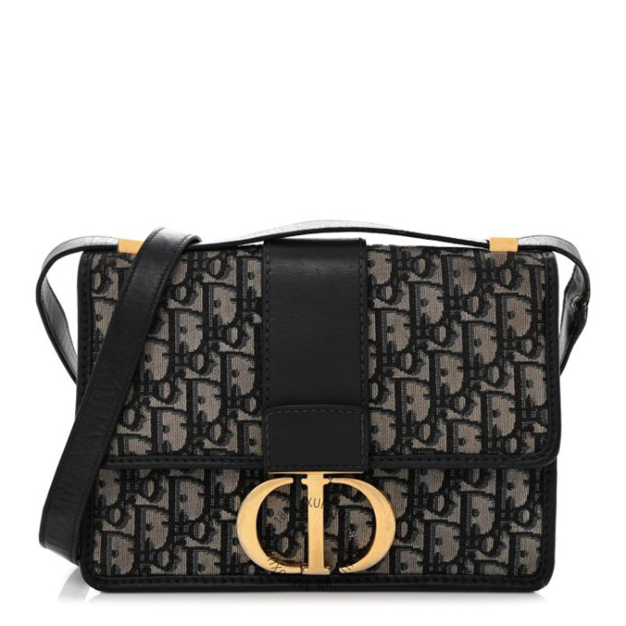 Túi Đeo Chéo Christian Dior Oblique 30 Montaigne Flap Bag Blue SPSS161