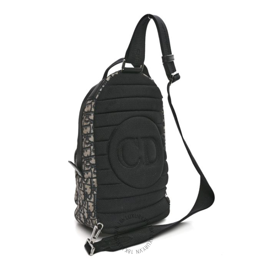 Túi đeo chéo Christian Dior Oblique Mini Rider Backpack Black DIO202