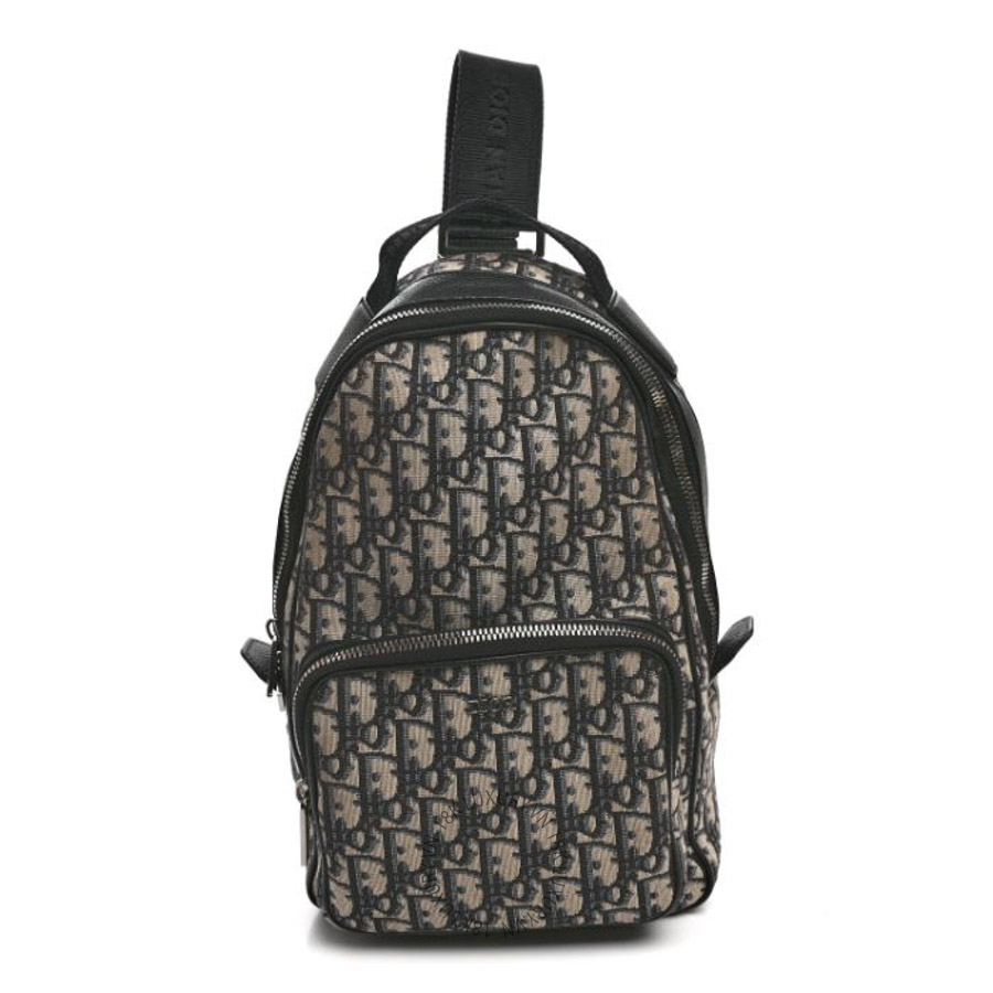 Túi đeo chéo Christian Dior Oblique Mini Rider Backpack Black DIO202