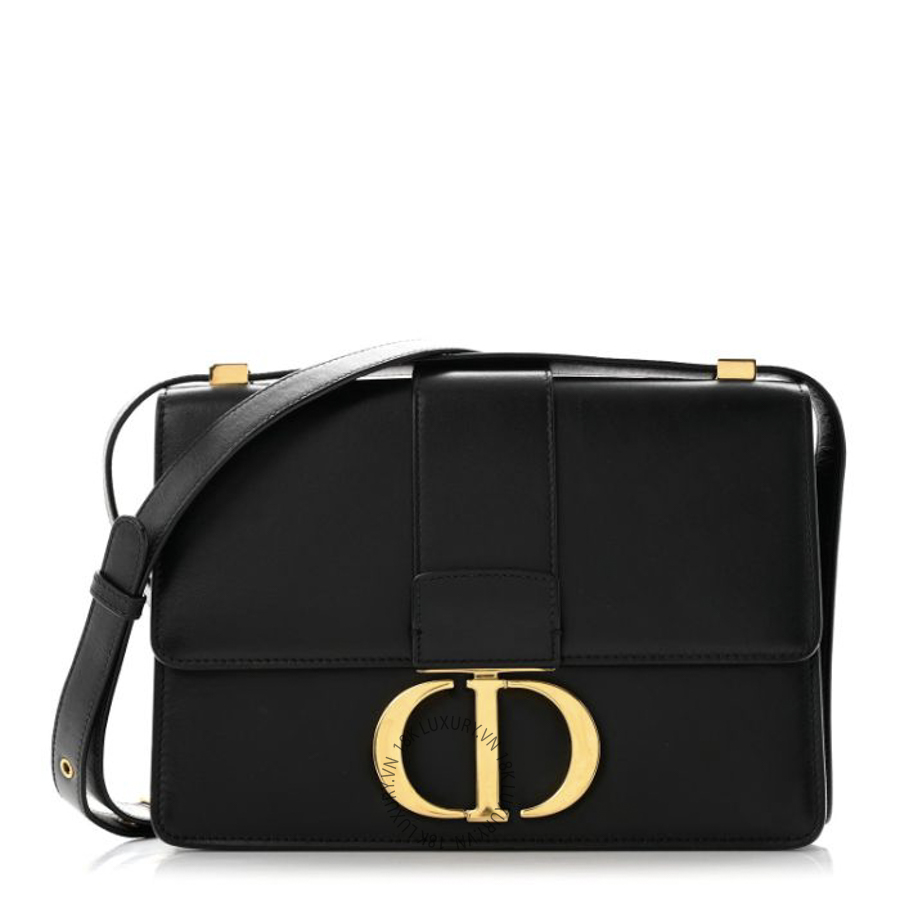Túi Đeo Chéo Christian Dior Smooth Calfskin 30 Montaigne Flap Bag Black SPSS070
