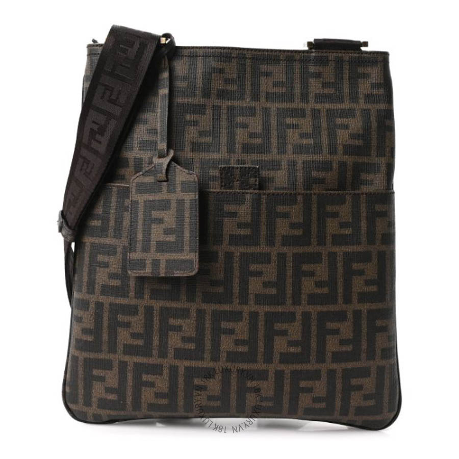 Túi đeo chéo Fendi Zucca Spalmati Messenger Bag Tobacco TFD248