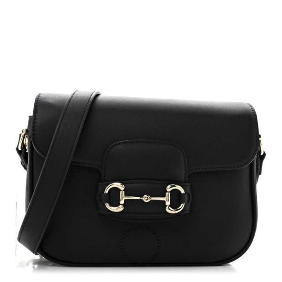 Túi Đeo Chéo Gucci Arabella Calfskin Horsebit 1955 Shoulder Bag Black GDCB318
