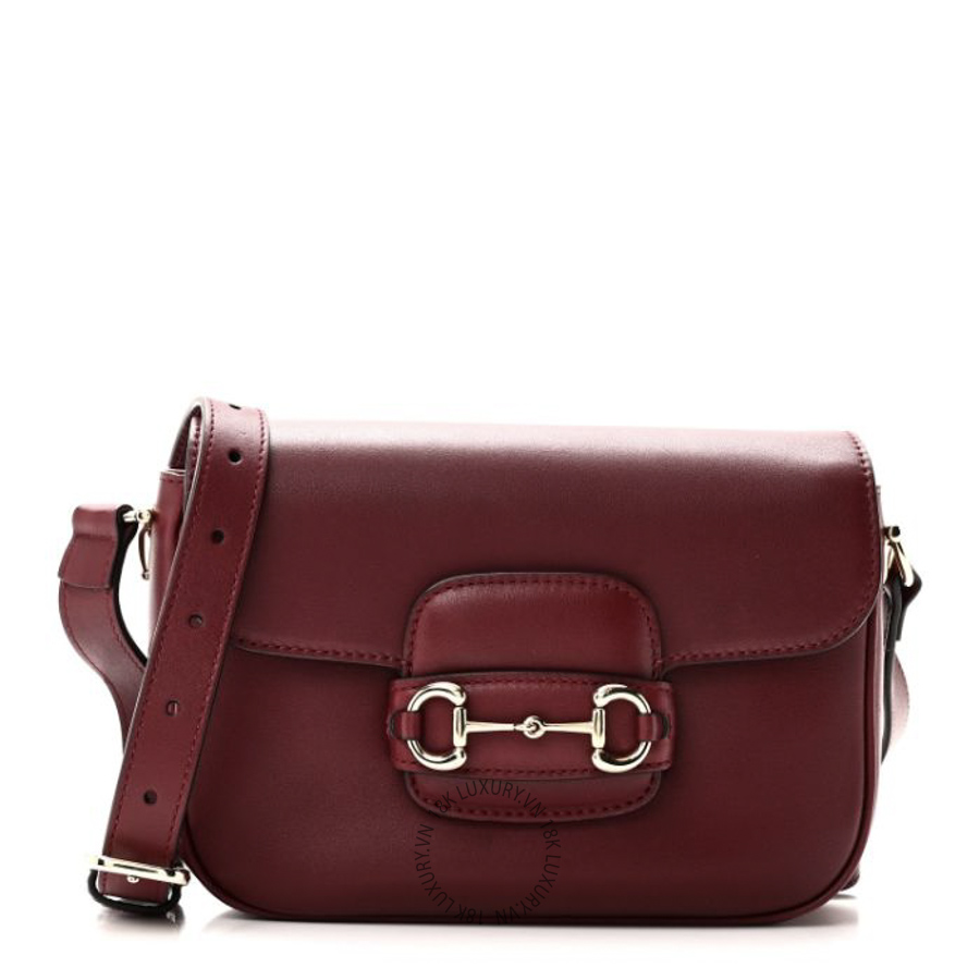 Túi Đeo Chéo Gucci Arabella Calfskin Horsebit 1955 Shoulder Bag Rosso Ancora GDCB273