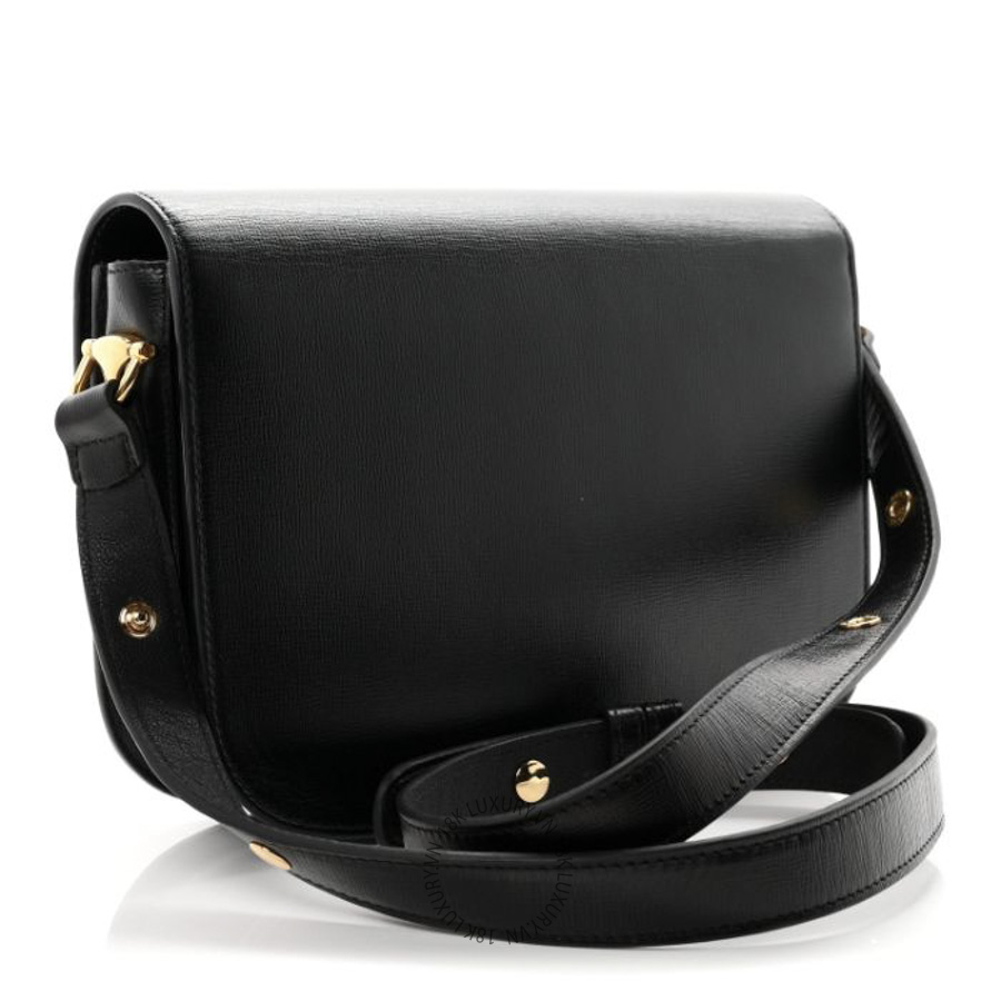 Túi Đeo Chéo Gucci Azalea Calfskin Horsebit 1955 Shoulder Bag Black GDCB196