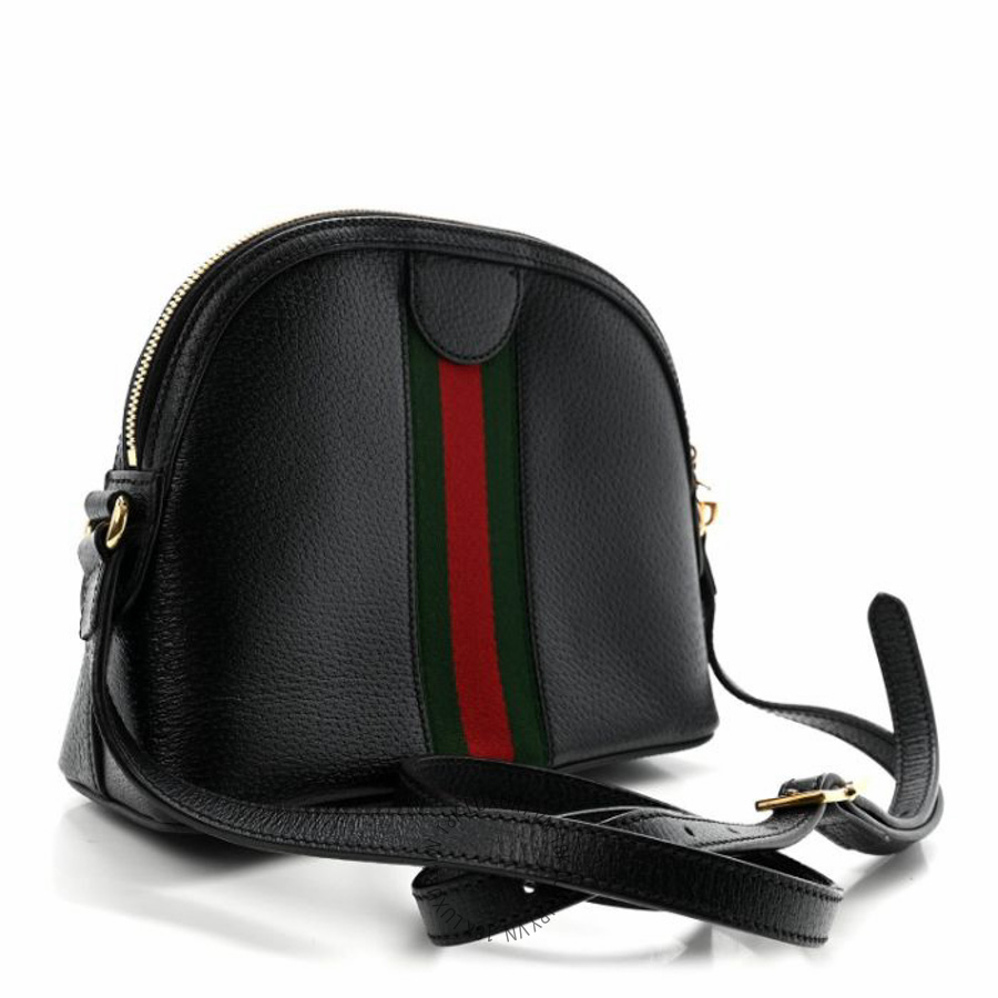 Túi đeo chéo Gucci Calfskin GG Web Small Ophidia Dome Shoulder Bag Black NFPG620