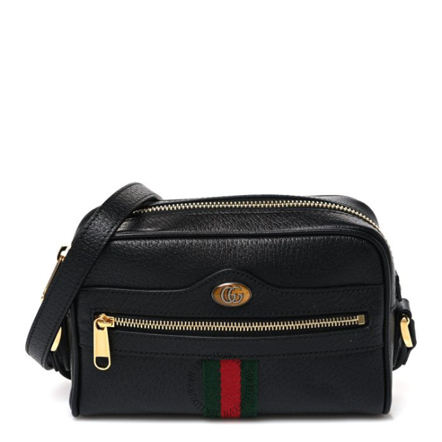 Túi đeo chéo Gucci Calfskin Web Mini Ophidia Shoulder Bag Black GGC107