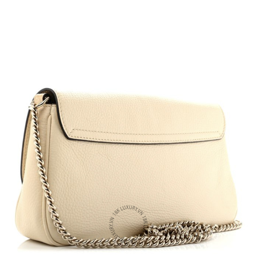 Túi Đeo Chéo Gucci Cellarius Calfskin Medium Soho Flap Crossbody Ivoire GDCB328