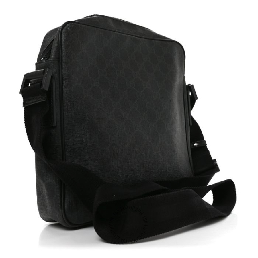 Túi Đeo Chéo Gucci GG Supreme Monogram Messenger Bag Black Grey GDCB574