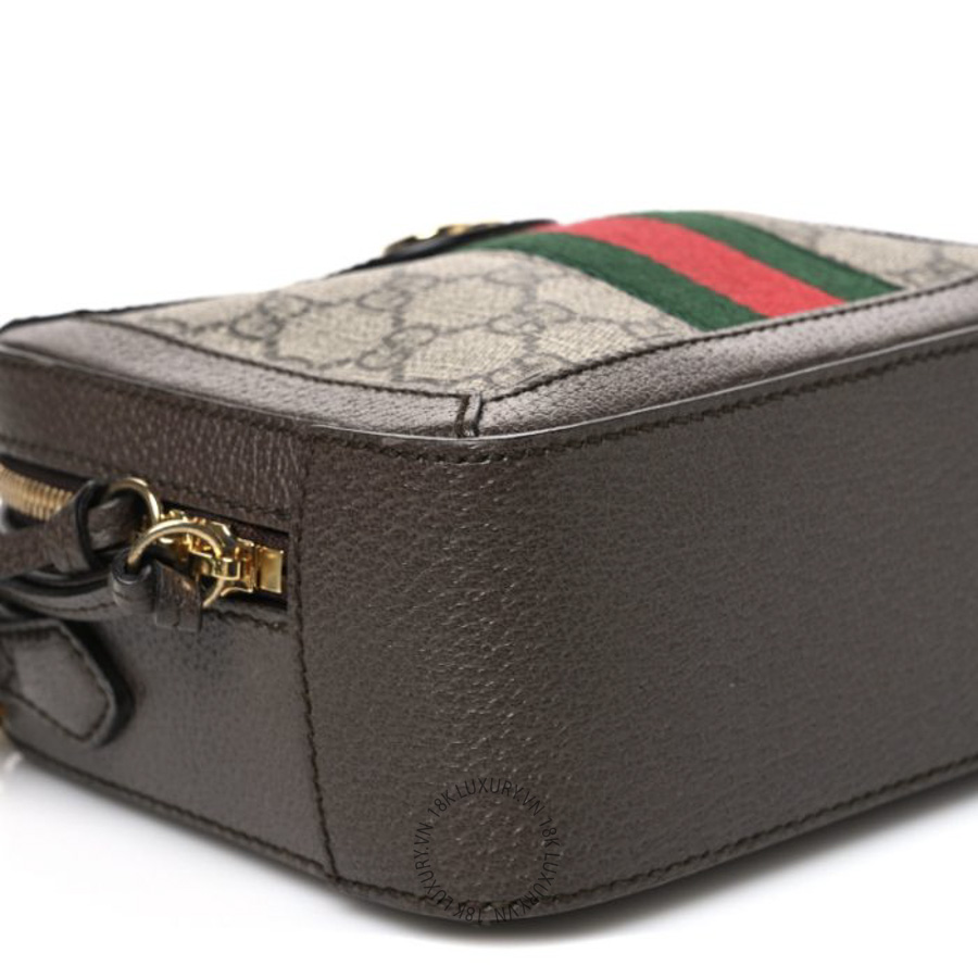 Túi Đeo Chéo Gucci GG Supreme Monogram Mini Ophidia Top Handle Shoulder Bag Brown GDCB516 19 Túi Đeo Chéo Gucci GG Supreme Monogram Mini Ophidia Top Handle Shoulder Bag Brown GDCB516