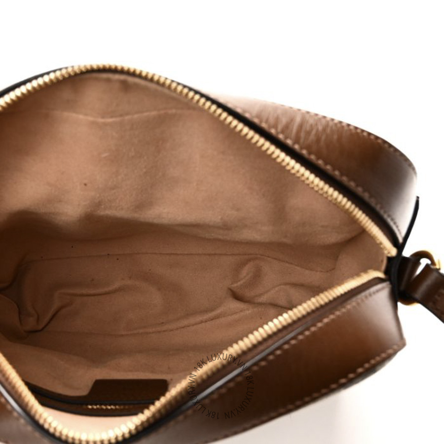 Túi Đeo Chéo Gucci GG Supreme Monogram Small Horsebit 1955 Shoulder Bag Beige Brown Sugar GDCB708 17 Túi Đeo Chéo Gucci GG Supreme Monogram Small Horsebit 1955 Shoulder Bag Beige Brown Sugar GDCB708