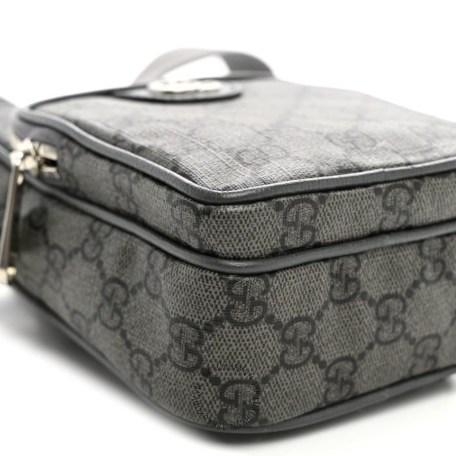 Túi Đeo Chéo Gucci GG Supreme Monogram Textured Dollar Calfskin Mini Ophidia Messenger Grey Black Graphite Grey GDCB205 16 Túi Đeo Chéo Gucci GG Supreme Monogram Textured Dollar Calfskin Mini Ophidia Messenger Grey Black Graphite Grey GDCB205
