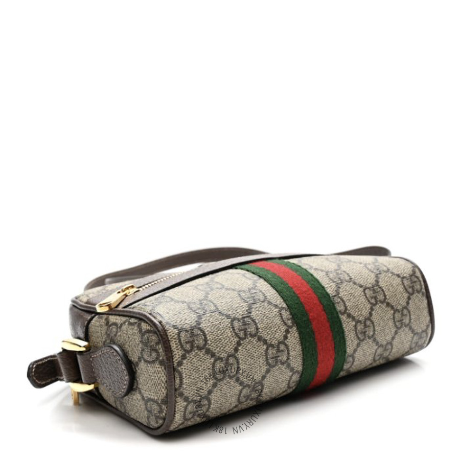 Túi Đeo Chéo Gucci GG Supreme Monogram Web Mini Ophidia Shoulder Bag Brown GDCB529 16 Túi Đeo Chéo Gucci GG Supreme Monogram Web Mini Ophidia Shoulder Bag Brown GDCB529