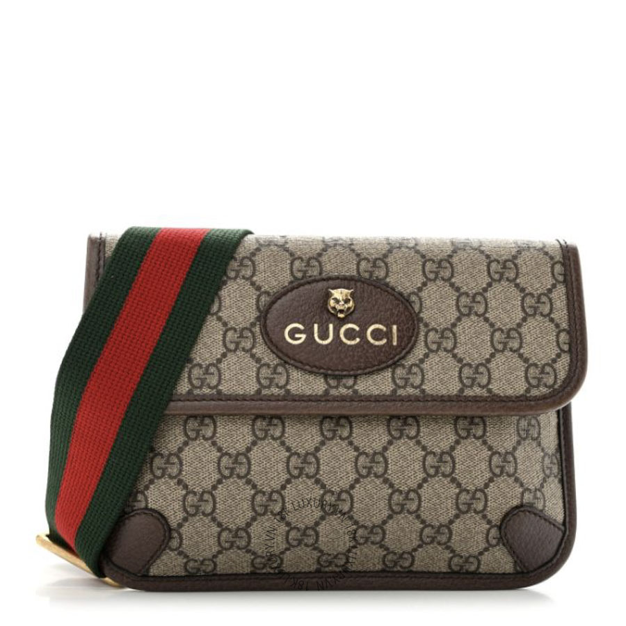 Túi Đeo Chéo Gucci GG Supreme Web Totem Three Piece Monogram Shoulder Bag Beige New Acero GDCB327