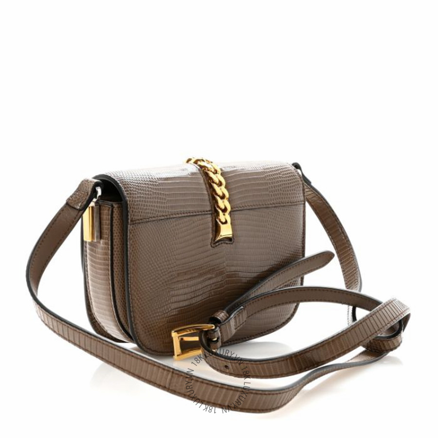 Túi đeo chéo Gucci Lizard Mini Sylvie 1969 Messenger Bag Taupe NFPG551