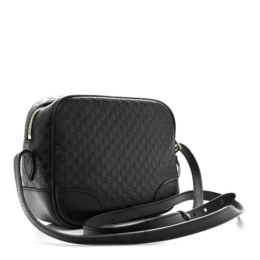 Túi đeo chéo Gucci Microguccissima Mini Bree Messenger Bag Black GGC277