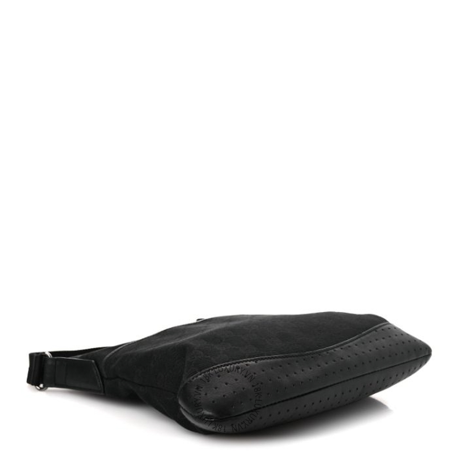 Túi Đeo Chéo Gucci Monogram Calfskin Perforated Medium Flat Messenger Bag Black GDCB351 20 Túi Đeo Chéo Gucci Monogram Calfskin Perforated Medium Flat Messenger Bag Black GDCB351