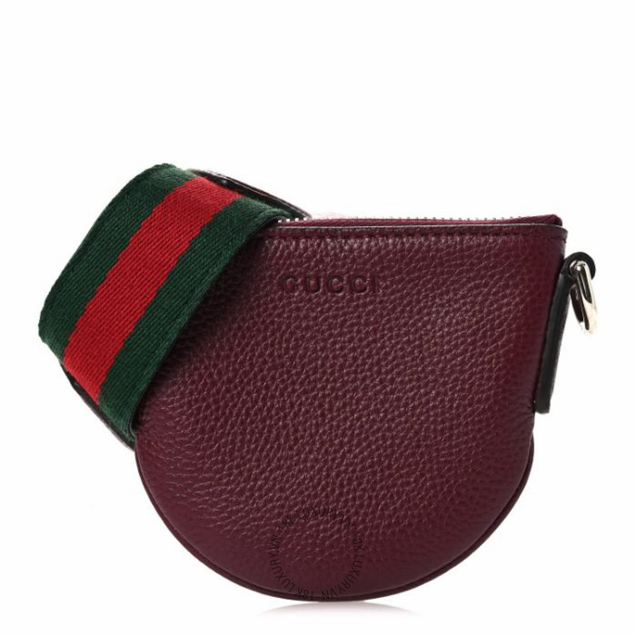 Túi đeo chéo Gucci Pebbled Calfskin Mini B Shoulder Bag Red NFPG524