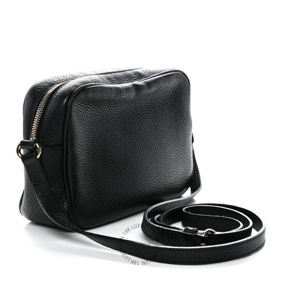 Túi Đeo Chéo Gucci Pebbled Calfskin Small Soho Disco Bag Black GDCB068