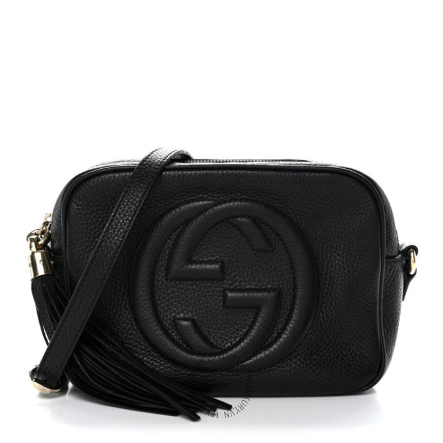 Túi Đeo Chéo Gucci Pebbled Calfskin Small Soho Disco Bag Black GDCB068