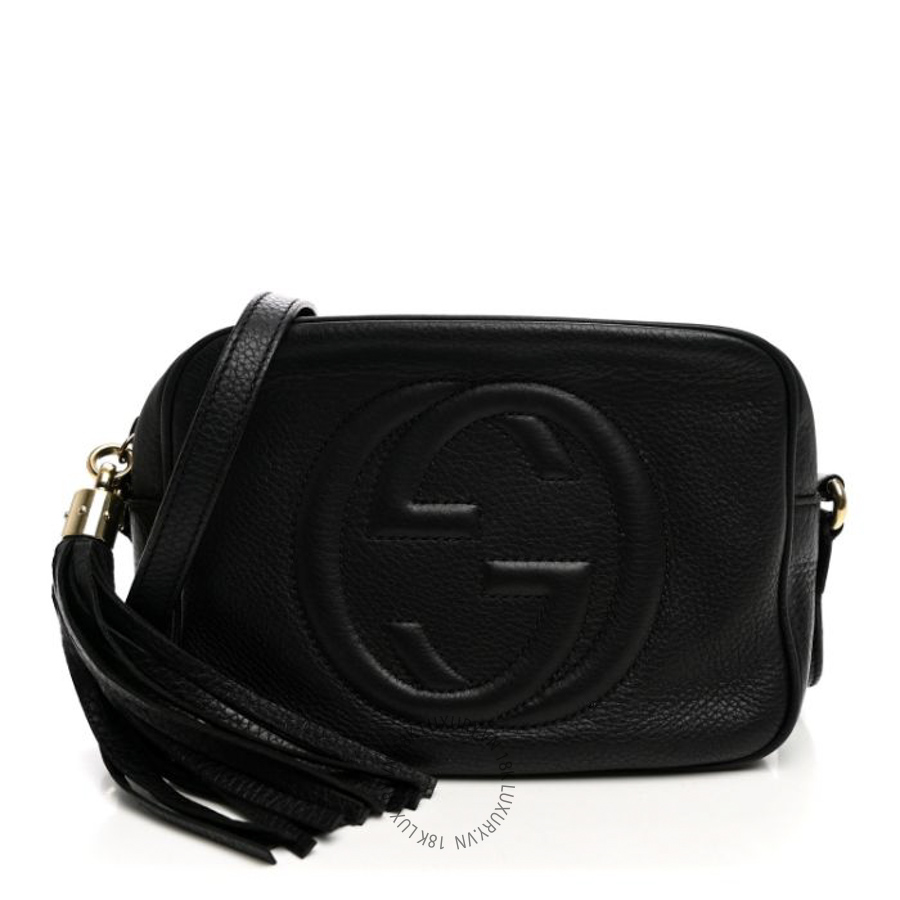 Túi Đeo Chéo Gucci Pebbled Calfskin Small Soho Disco Bag Black GDCB360
