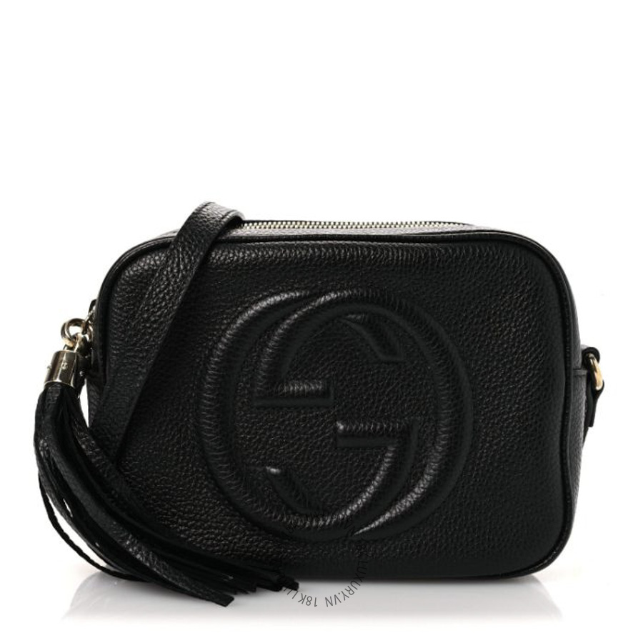 Túi Đeo Chéo Gucci Pebbled Calfskin Small Soho Disco Bag Black GDCB410